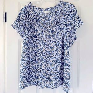 Max Studio Short Sleeved Patterned top